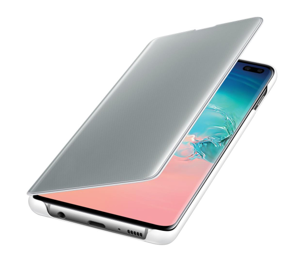 Etui Clear View Cover do Samsung Galaxy S10 + białe - 478384 - zdjęcie